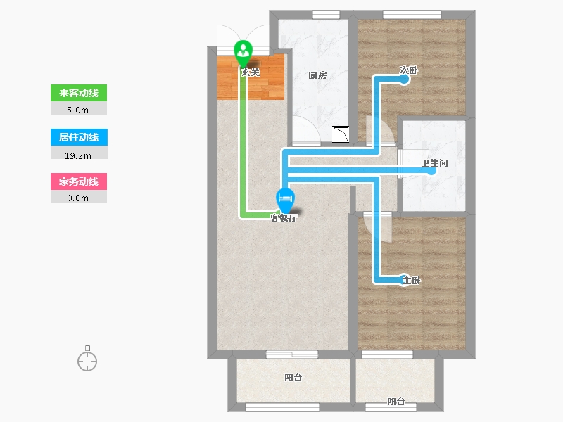 河北省-廊坊市-远洋・琨庭-64.00-户型库-动静线