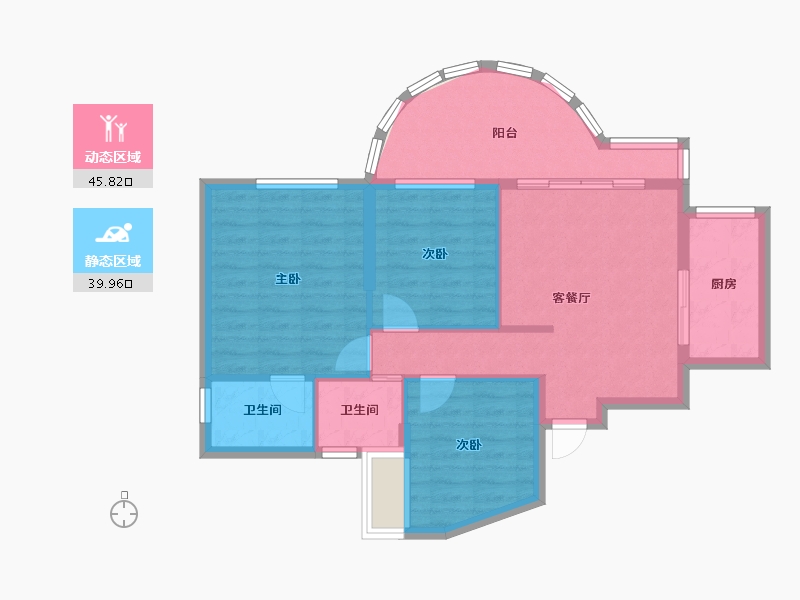 福建省-莆田市-锦福家园-77.52-户型库-动静分区