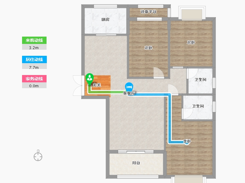 湖南省-衡阳市-金星・湘江雅院-97.00-户型库-动静线