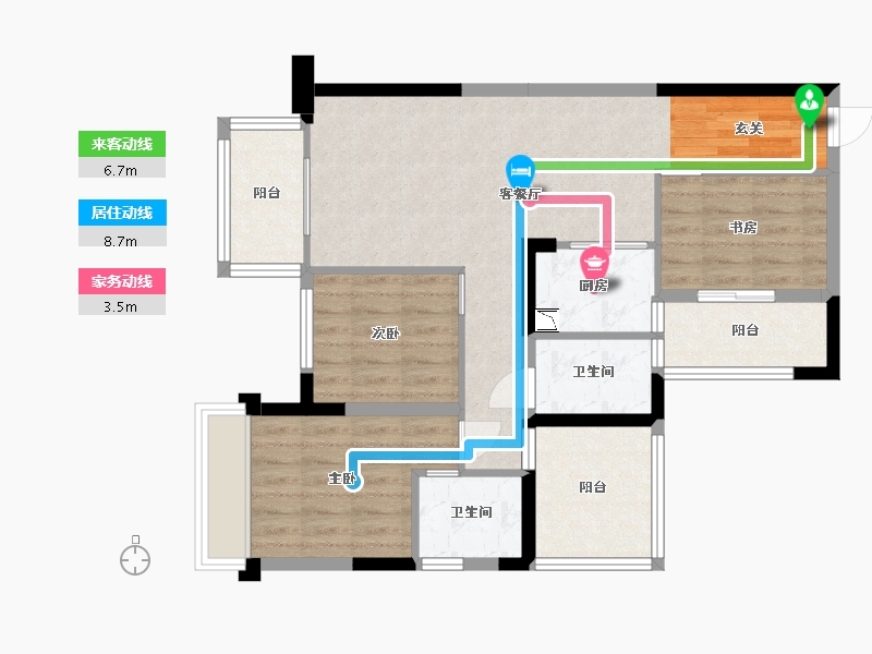 广西壮族自治区-南宁市-盛邦珑悦-78.94-户型库-动静线