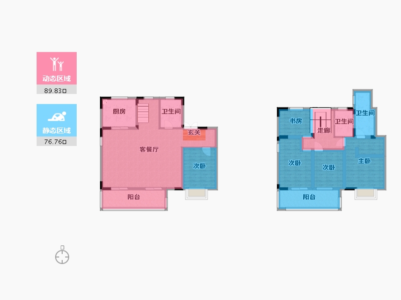 广西壮族自治区-南宁市-新城悦隽江山-147.87-户型库-动静分区