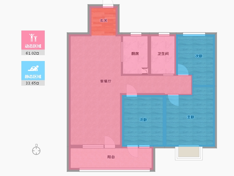 山东省-青岛市-海尔产城创衡山学府-84.00-户型库-动静分区