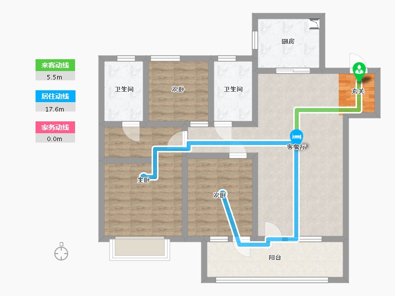 山东省-青岛市-海尔产城创衡山学府-92.85-户型库-动静线