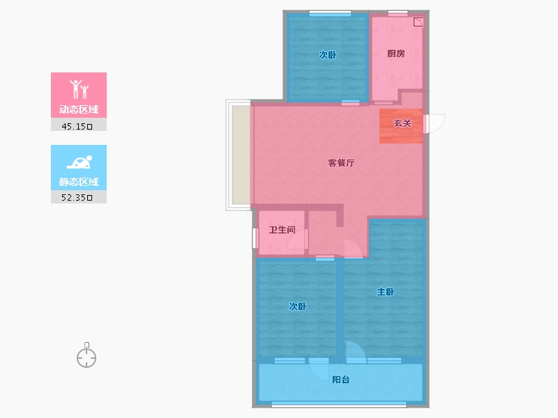 山东省-青岛市-海尔产城创衡山学府-86.32-户型库-动静分区