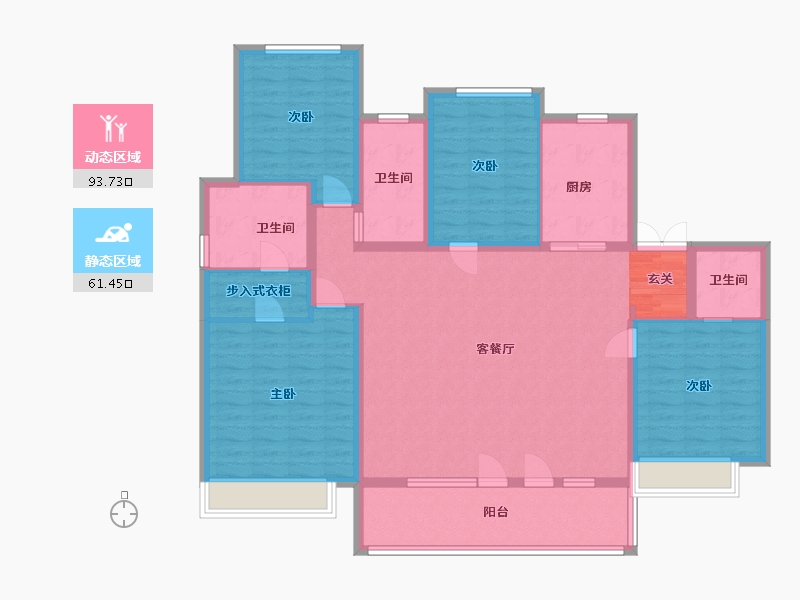 山东省-青岛市-红星国际广场-140.00-户型库-动静分区