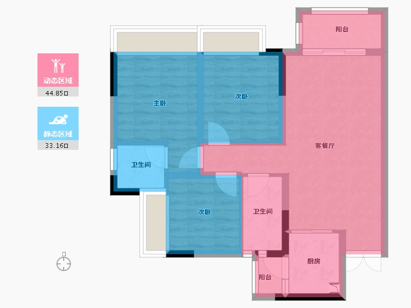 四川省-遂宁市-临江学府-68.92-户型库-动静分区