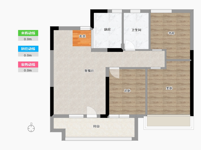 山东省-青岛市-众安・青岛新城市-71.20-户型库-动静线