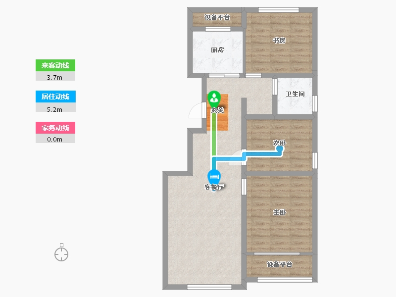 山东省-威海市-国宏立泰・桂花园-77.51-户型库-动静线