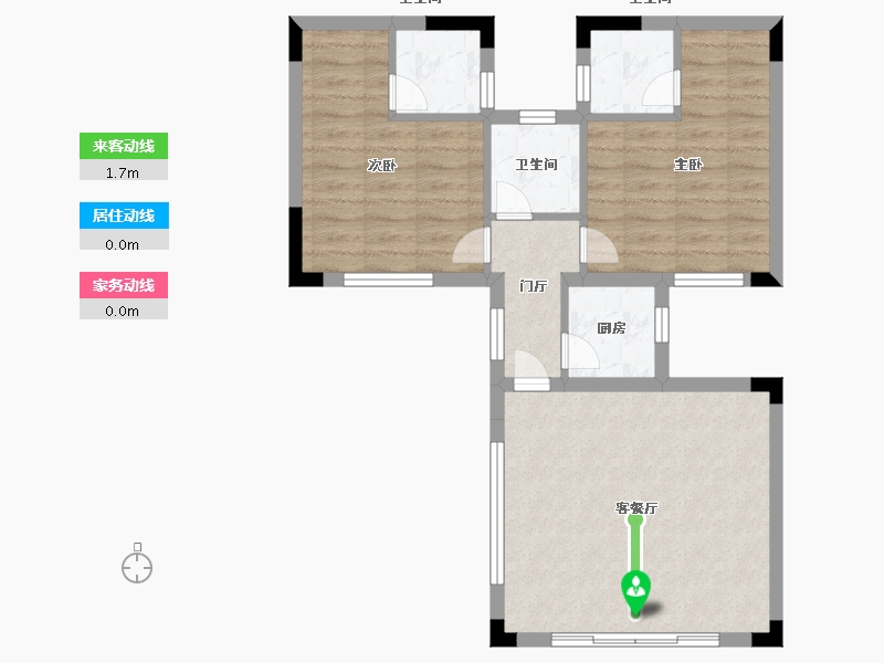 广东省-汕头市-黄金海岸花园三区-62.40-户型库-动静线