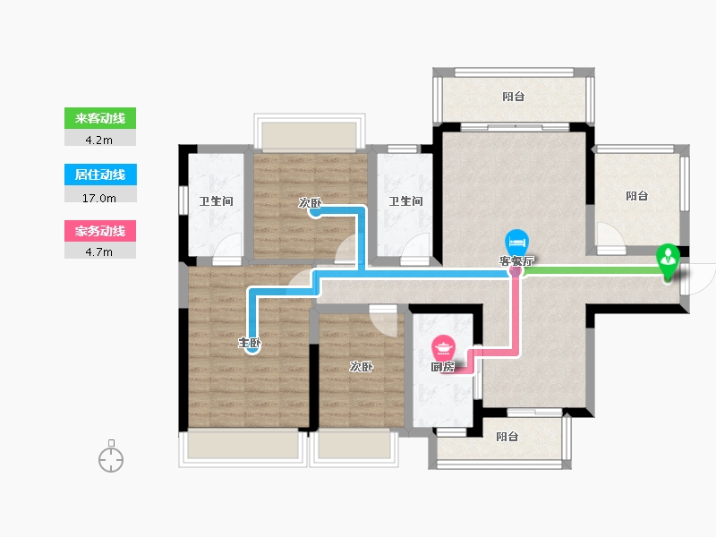 四川省-绵阳市-敏捷阅江府-97.40-户型库-动静线