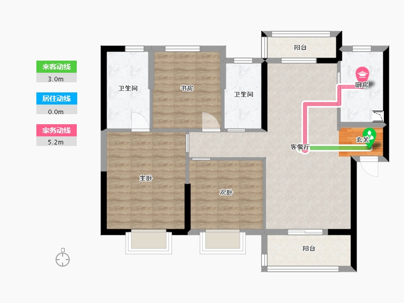 广东省-佛山市-建投绿地・璀璨天城-92.00-户型库-动静线