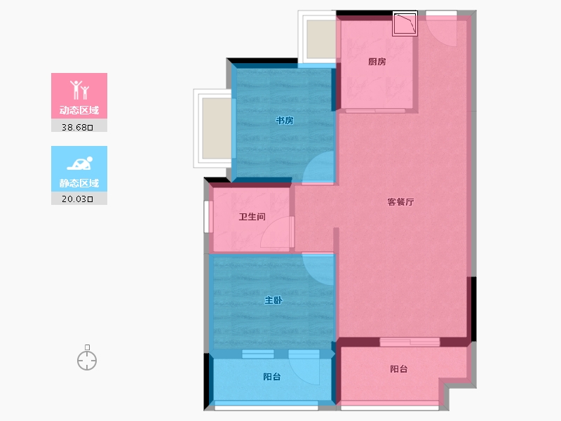 广东省-深圳市-华强城市花园-51.65-户型库-动静分区