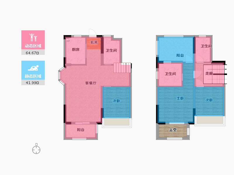 上海-上海市-金地都会C区-97.31-户型库-动静分区