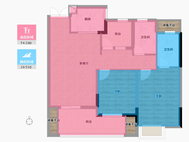 浙江省-丽水市-缙云首府-77.76-户型库-动静分区