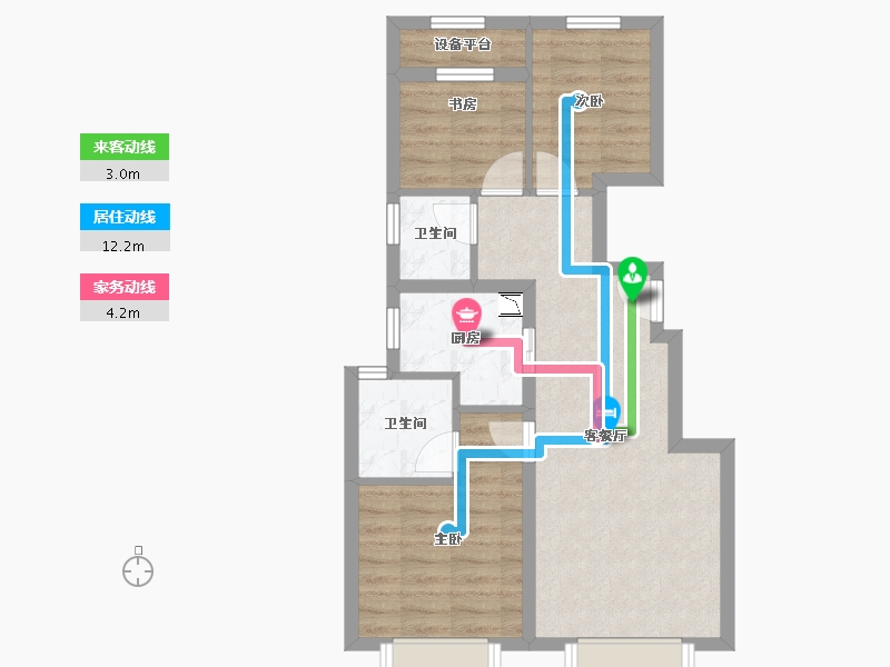 北京-北京市-京能｜电建・�吃猛�-59.69-户型库-动静线