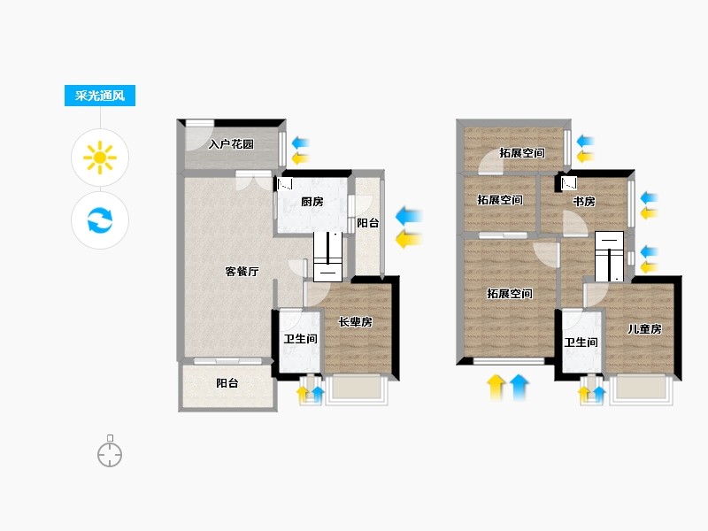 广东省-广州市-越秀・滨海新城-95.23-户型库-采光通风