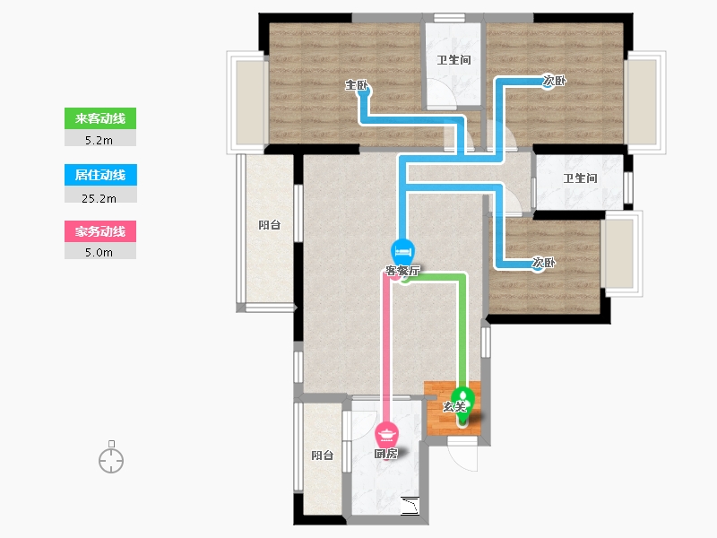 广东省-惠州市-海伦悦山居-86.02-户型库-动静线