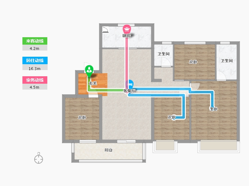 江苏省-扬州市-中海上东区-115.20-户型库-动静线