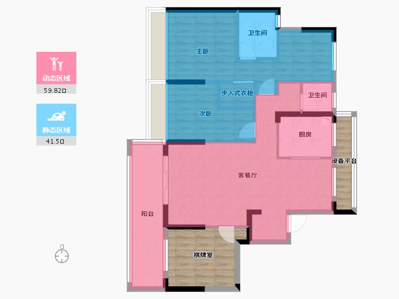 浙江省-嘉兴市-佳源优优花园-104.48-户型库-动静分区