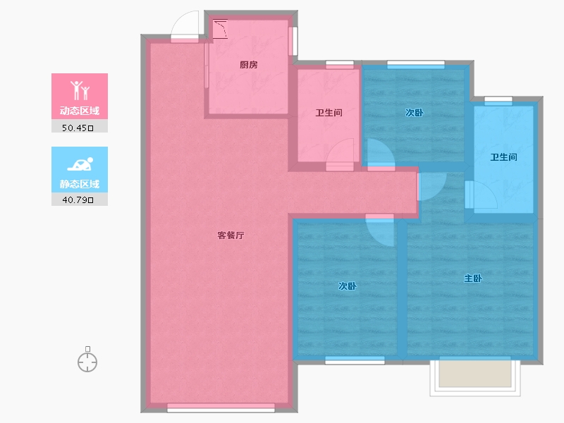 河北省-秦皇岛市-皓顺・琨御-80.80-户型库-动静分区