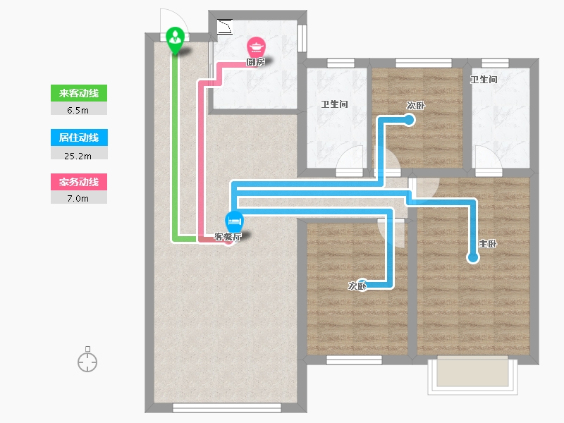 河北省-秦皇岛市-皓顺・琨御-84.19-户型库-动静线