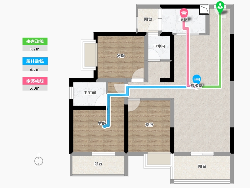 四川省-德阳市-御锦坊-88.16-户型库-动静线