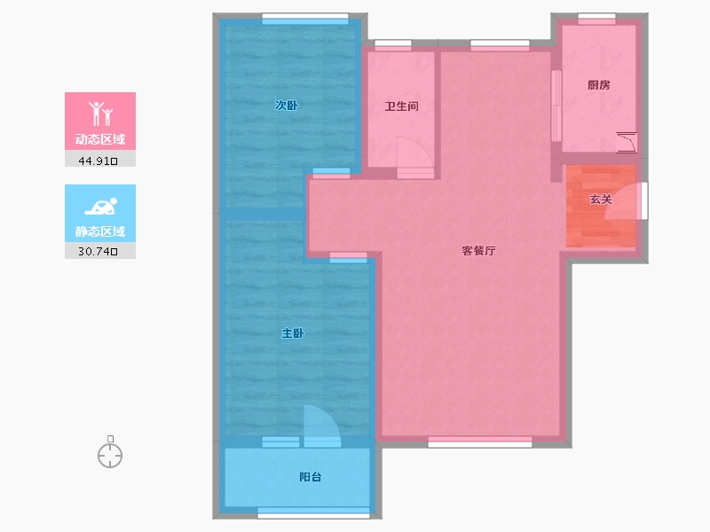 河北省-石家庄市-万德华府-66.88-户型库-动静分区