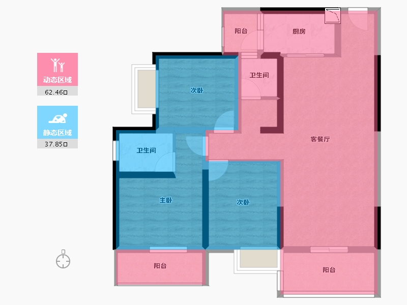 四川省-德阳市-御锦坊-88.16-户型库-动静分区