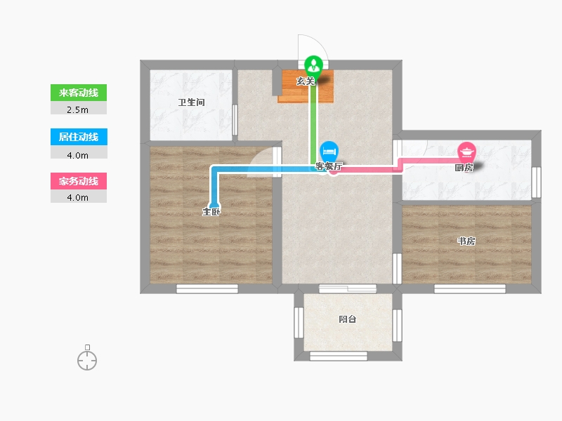 河北省-石家庄市-润江正定壹�院-51.99-户型库-动静线