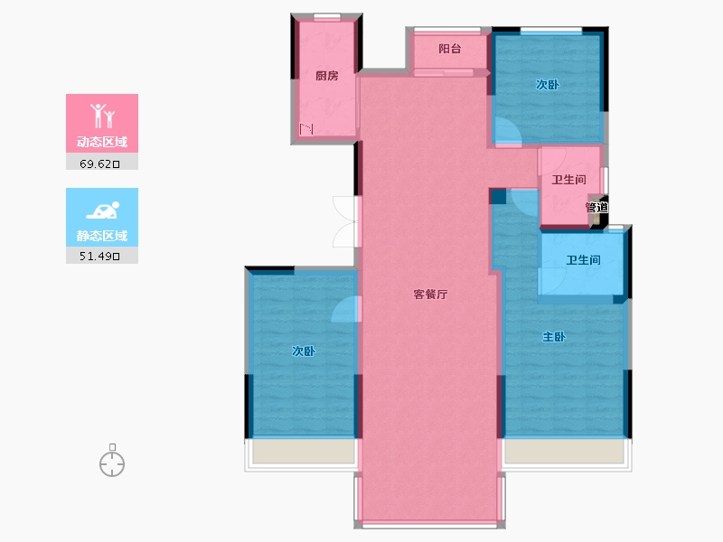 河南省-郑州市-正商丰华上境-109.41-户型库-动静分区