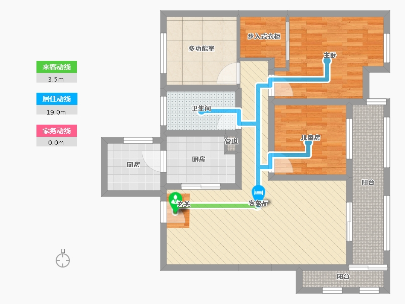 江苏省-常州市-吾悦华府-82.19-户型库-动静线