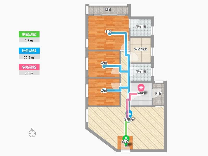 广东省-深圳市-泰华大厦-1座-73.46-户型库-动静线