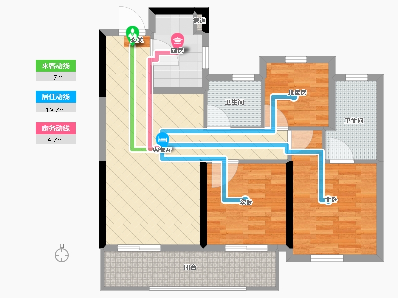 浙江省-绍兴市-无名-71.20-户型库-动静线