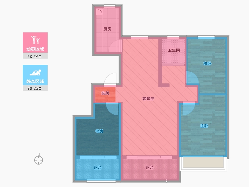 山东省-临沂市-慧谷小镇-77.64-户型库-动静分区