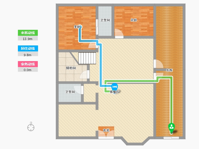 浙江省-宁波市-自建房-145.88-户型库-动静线