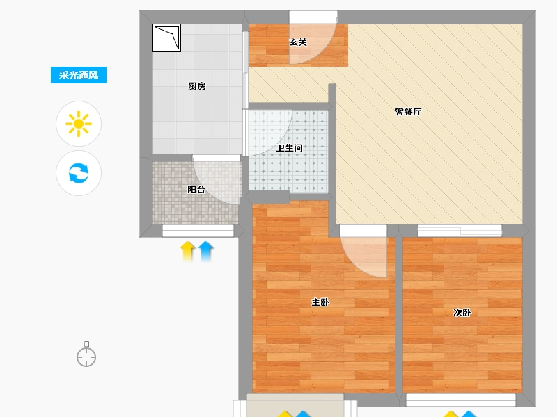 广东省-清远市-慧峰豪庭-37.95-户型库-采光通风