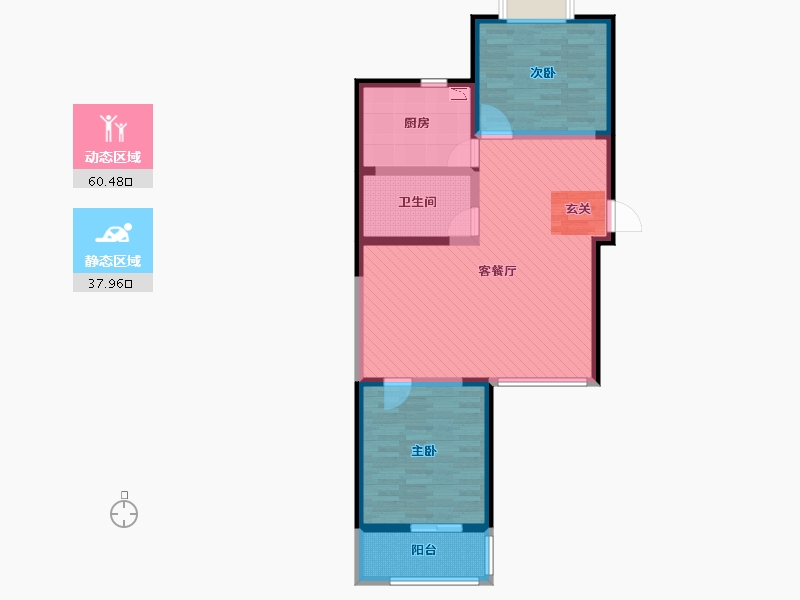 河北省-石家庄市-瑞家花园-87.20-户型库-动静分区