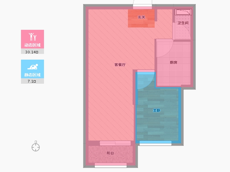 北京-北京市-泰禾拾景园-31.89-户型库-动静分区