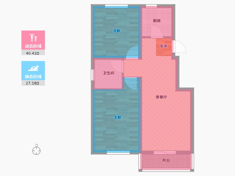 山西省-大同市-锦绣学府-58.97-户型库-动静分区