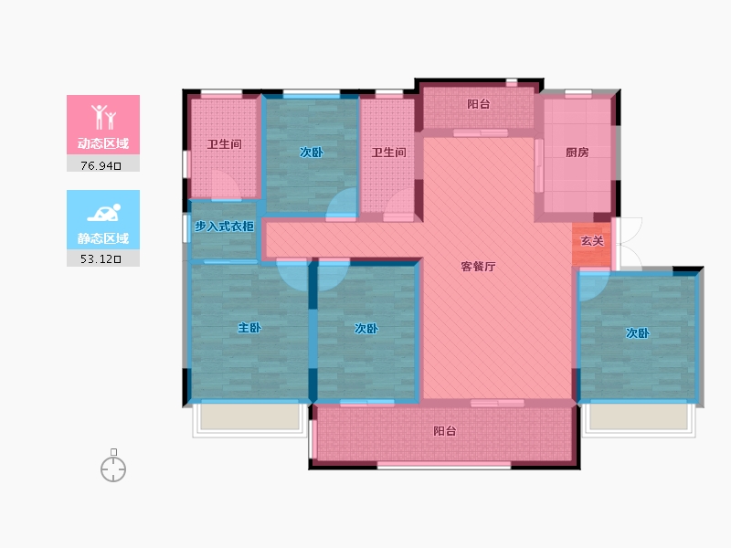 安徽省-芜湖市-万厦-112.38-户型库-动静分区