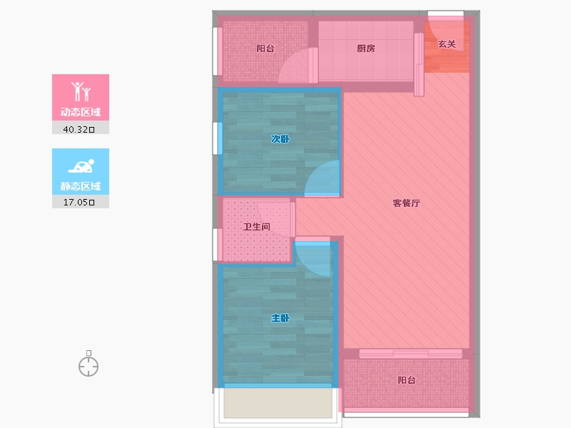 广东省-清远市-和园-48.96-户型库-动静分区