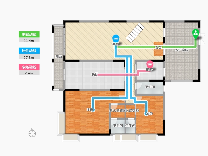 广东省-深圳市-龙华区梅龙路祥和御园B栋1201-216.92-户型库-动静线