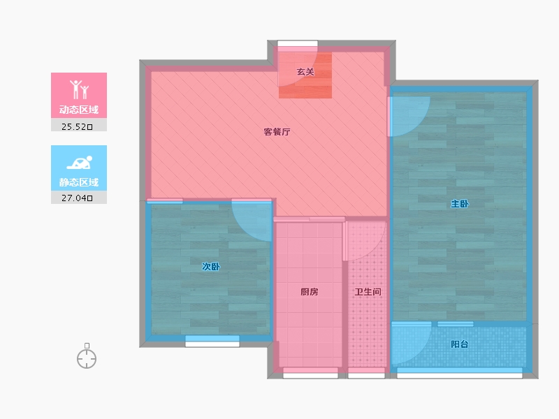 河南省-郑州市-工程厂家属院-46.59-户型库-动静分区