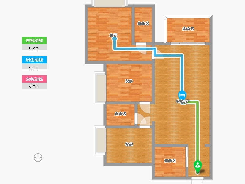 广东省-东莞市-四季松湖-88.84-户型库-动静线