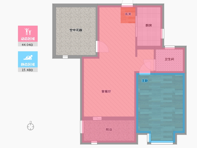 湖南省-长沙市-怡海星城-61.16-户型库-动静分区