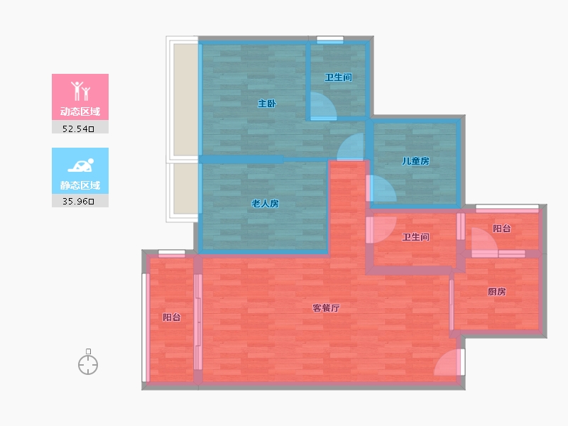 广东省-广州市-海珠街-78.22-户型库-动静分区