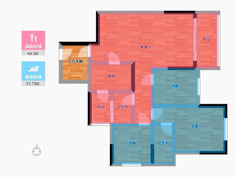 广西壮族自治区-崇左市-幸福港-77.60-户型库-动静分区