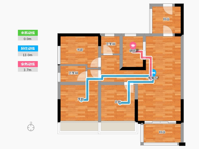 广西壮族自治区-钦州市-天润一号-77.99-户型库-动静线