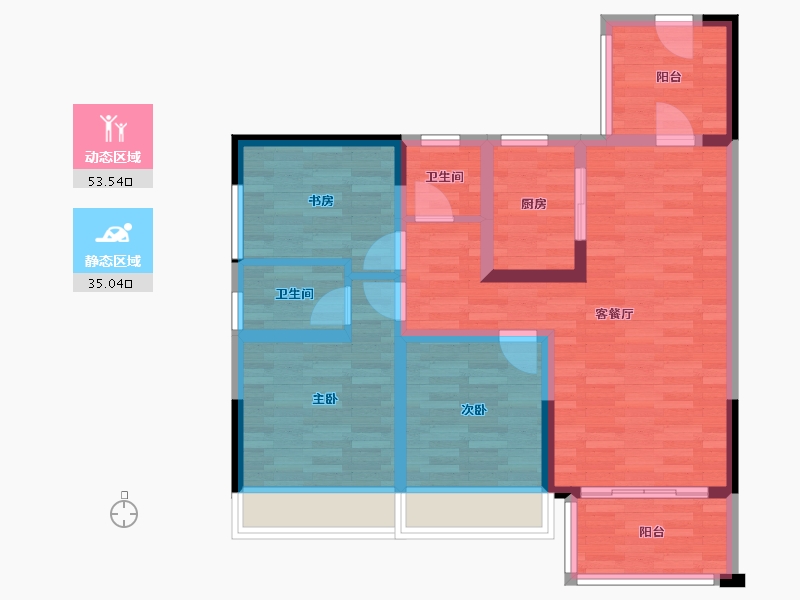 广西壮族自治区-钦州市-天润一号-77.99-户型库-动静分区