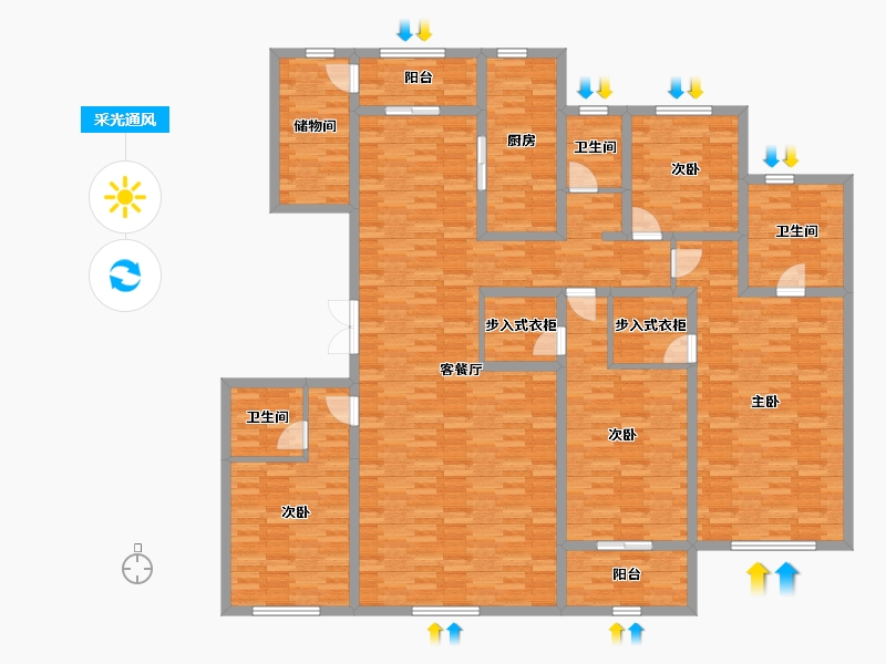 河北省-衡水市-天正-193.41-户型库-采光通风